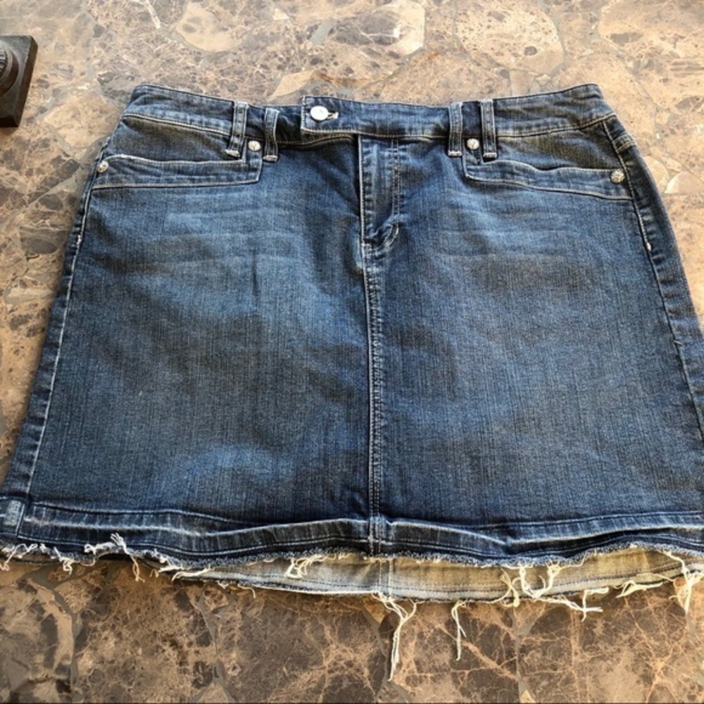 White House black market mini Sexy denim skirt